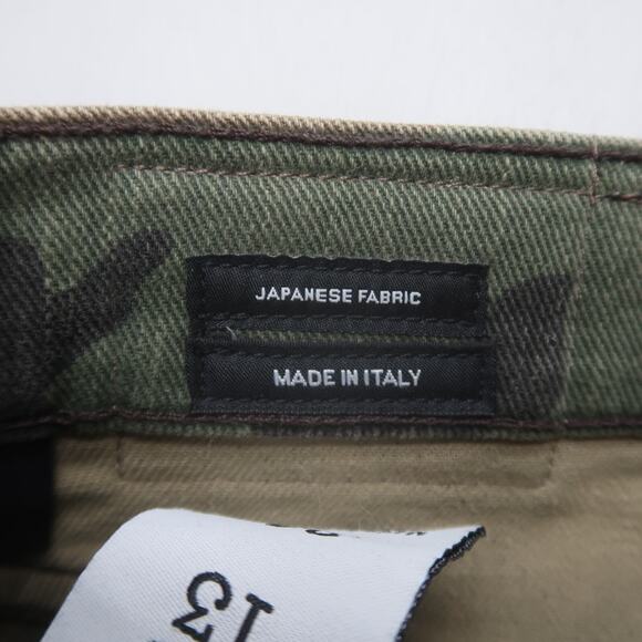 R13 Boyfriend Jeans in Beige Camo Size 24 Oversized Baggy Crop - Picture 9 of 13